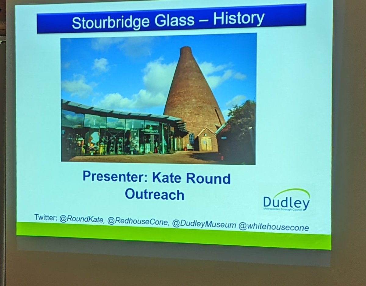 RoundKate's tweet photo. My welcoming audience tonight were #Quinton #Methodist Wives Group. A return post Covid visit. Intrigued by #stourbridge #glassmakers On the Move... Exploring the influence of our glass artists on the modern world @RedhouseCone @DudleyMuseum @DiscoverDudley @glassmuseumuk https://t.co/c5mUpLXHnl