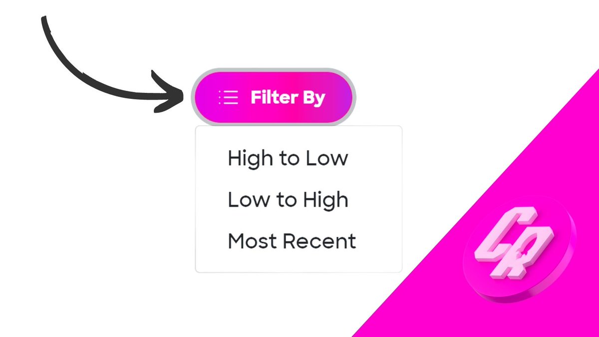 CumRocketCrypto's tweet photo. 🤩 New feature alert 🤩

You can now filter NFTs by price AND by most recently posted, meaning more discovery for creators! ✨

Try out the new filter right from our explore page 👇 https://t.co/LHyIU2PPEb