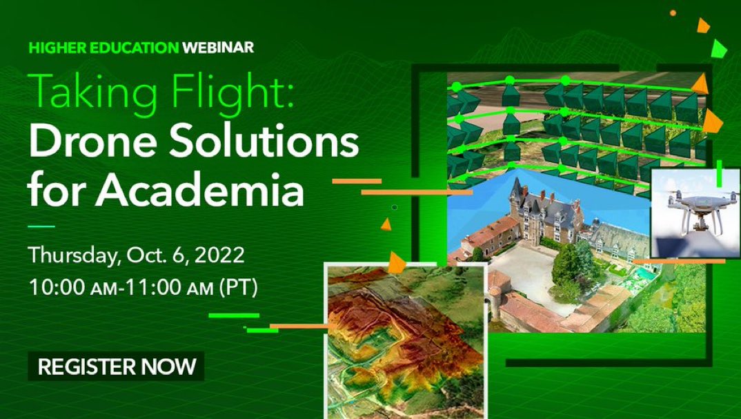 WilliamShuart's tweet photo. Should be a decent webinar to learn about the new enhancements to @Esri #drone2map. #dronemapping #uassurvey #gischat https://t.co/Elspn5W6u3