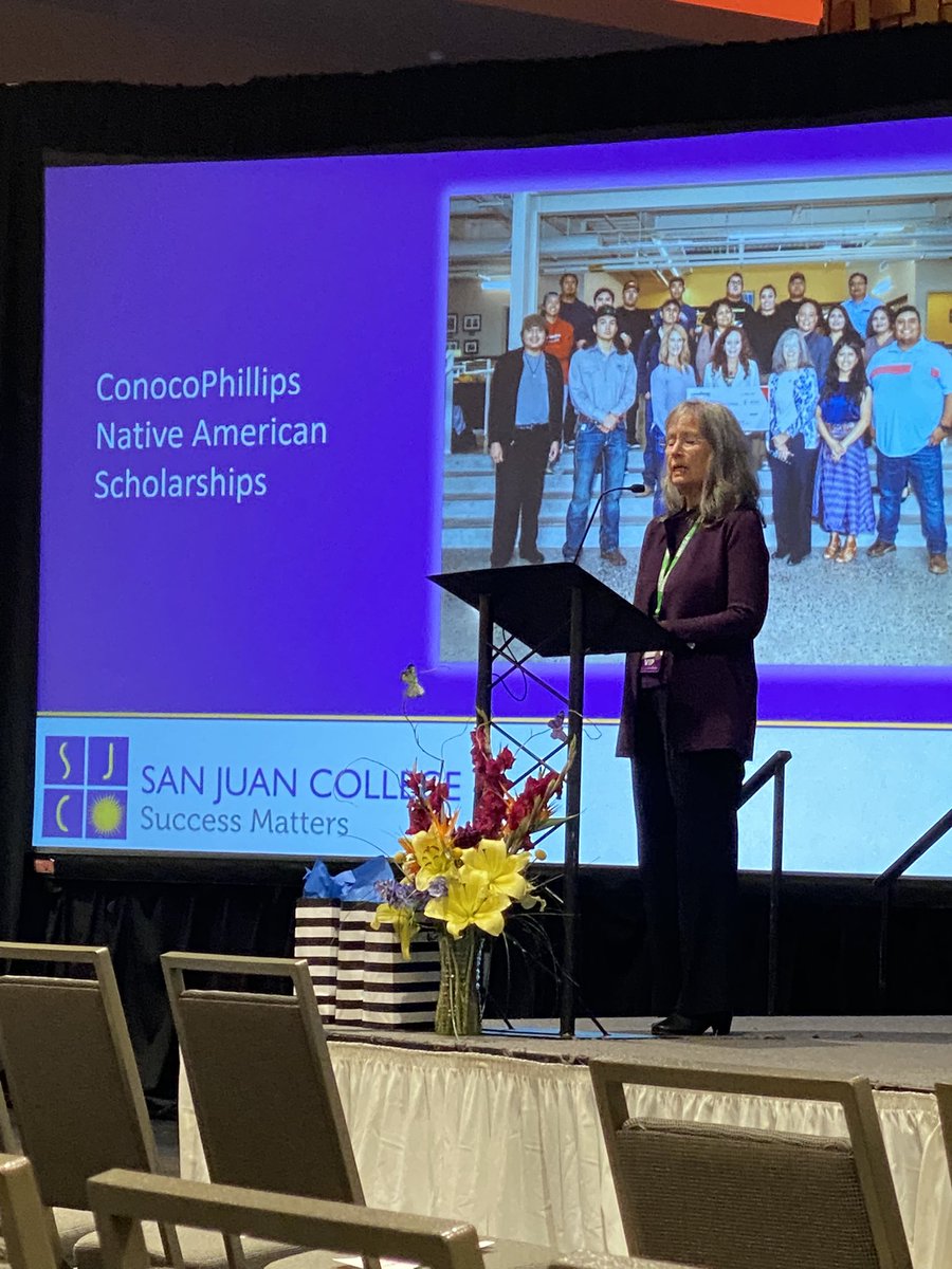NMOilAndGas's tweet photo. “ConocoPhillips has made it available for any Native American student to study at the school of energy.”Thank you @ConocoPhillips for supporting our New Mexico students! #NMOGAForwardTogether @SanJuanCollege https://t.co/vegDfhv6Wm