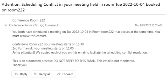 sumatra_dev's tweet photo. https://t.co/btfYBlSbWl  Inform users of double-booked meetings in conference rooms in #Office365 https://t.co/hQZjcCF1zG