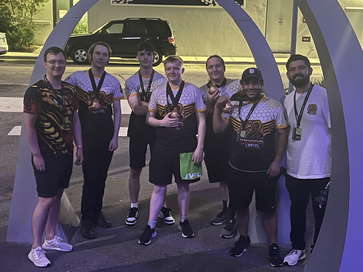 Weekly comp status update

First we have the amazing achievement of the vail team:
Goodbet
Pattia
Orzo
Zlink
Mikkel
Scanter
They’ve worked extremely hard to be able to play in the LAN tournament and came 3rd out of 200+, taking home a $5k prize and making fellow Cobras proud