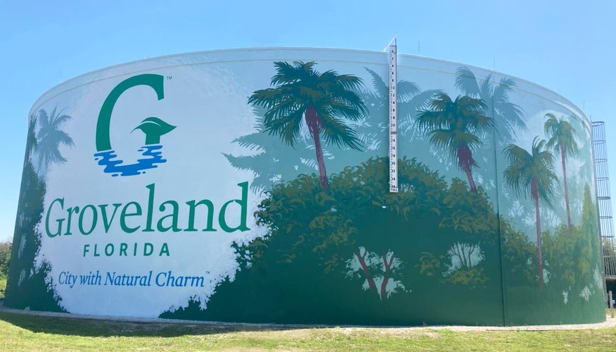 ktmcdonald22's tweet photo. Did you hear our #GrovelandFL tanks have been nominated for @TnemecCompany's #TankOfTheYear? Please vote for this beautiful addition to the community - voting ends October 14th!! https://t.co/OevQpKZFL3 #WoodardCurran https://t.co/T9A5QsJYL5