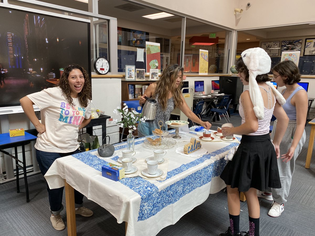 Tuesday Tea Time was a big hit. A little Tea and a little coloring to relax during lunch.