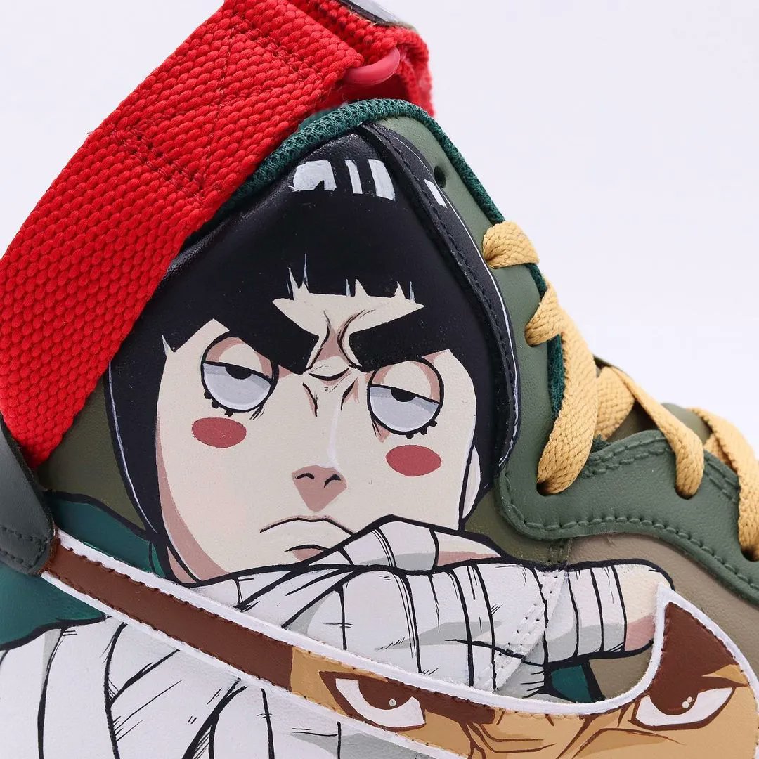 Sneaker News on Twitter "Nike Air Force 1 High "Rock Lee" Custom 🍃"
