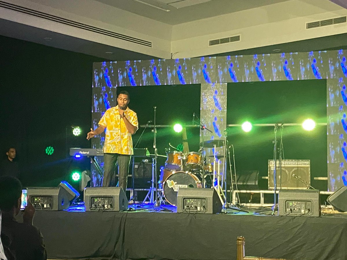 AusHCFJ's tweet photo. Delighted to support the return of the #FIPRA Music Awards. Congrats Sumeet Tappoo for your 🇦🇺sponsored International Achievement Award. Wonderful to also have winners of our recent Domo Vou Talei Music Competition, rapper Ju Ben & teenage band V5, perform alongside Fiji’s best. https://t.co/DTvBdN58HI