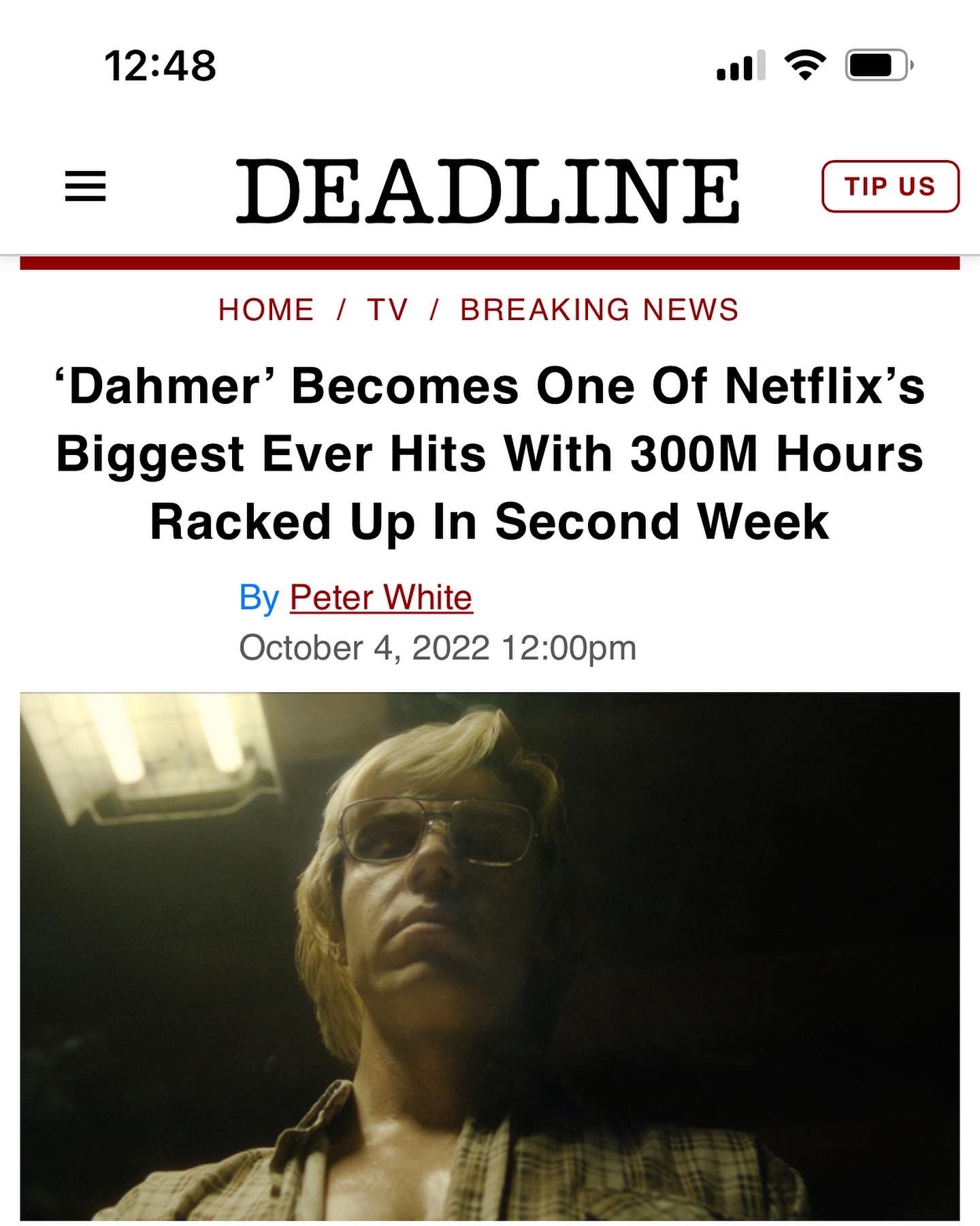 Shaun J. Brown on Twitter: "INSANE. Thank you all ️ ️ ️ ️ ️ #Dahmer