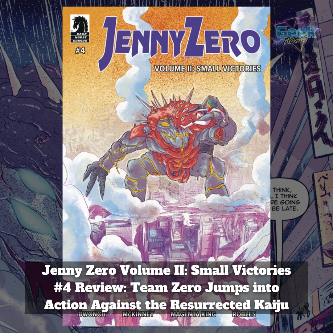GeeksAZ's tweet photo. Team Zero takes on The Overking in the the action-packed Jenny Zero Volume II: Small Victories #4 from @DarkHorseComics
W: @davedwonch & @BrocktnMckinney
A: @magentaking
C: @Angry_inks & Geraldo Filho
Our review: https://t.co/U41H4kyz0E
#Comics #JennyZero https://t.co/dnjqt9DAmL