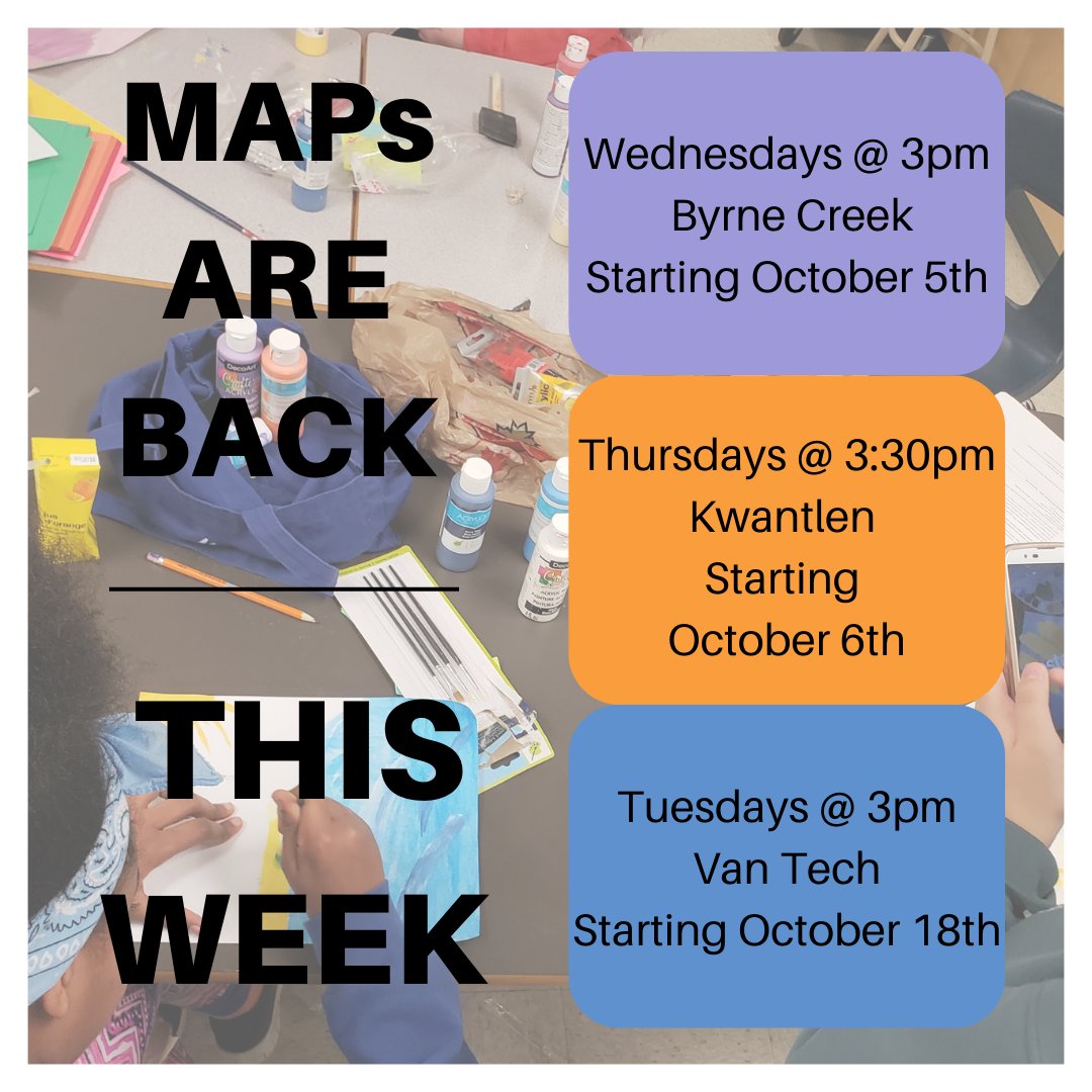 LoveWiredBC's tweet photo. LOVE BC Media Arts Programs return this week! Join us for weekly after school sessions centered around art and social justice. We are partnered with Byrne Creek, Van Tech and Kwantlen, and programs run once a week at each location. We can’t wait to see you there! https://t.co/BF7V9AO6HM