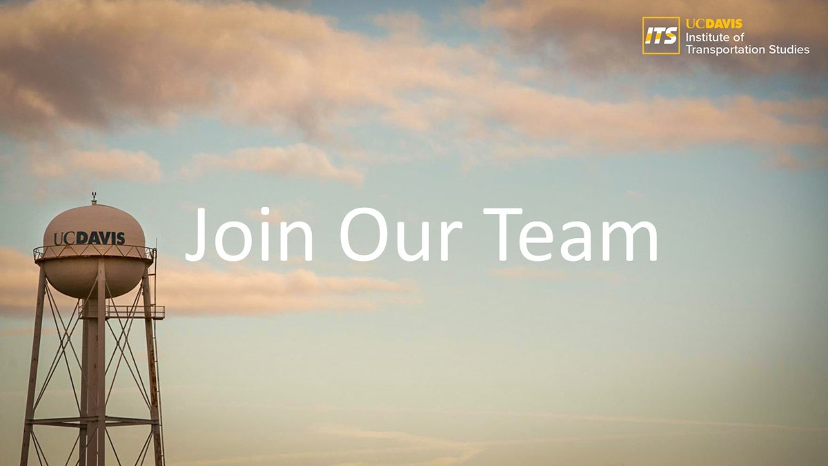 We're hiring an Executive Director! If you're passionate about leveraging research to inform transportation, energy, and environmental policy, this role could be the perfect fit for you. Application deadline is October 17, 2022. tinyurl.com/36smeuby
<a href="/ITS_UCDavis/">ITS-Davis</a>