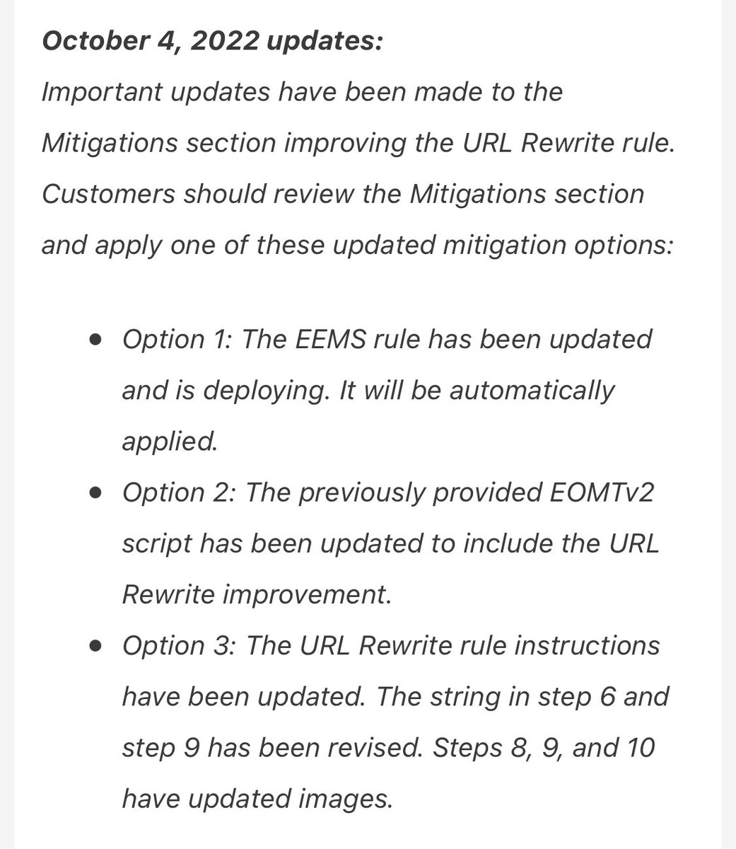 MSetyler's tweet photo. Your attention please: 4 October revision to Exchange guidance https://t.co/O8C0GXQR6f https://t.co/se7VYYnoIy