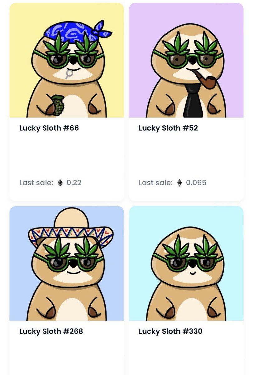 Slothiez | Lucky Sloths NFT tweet media
