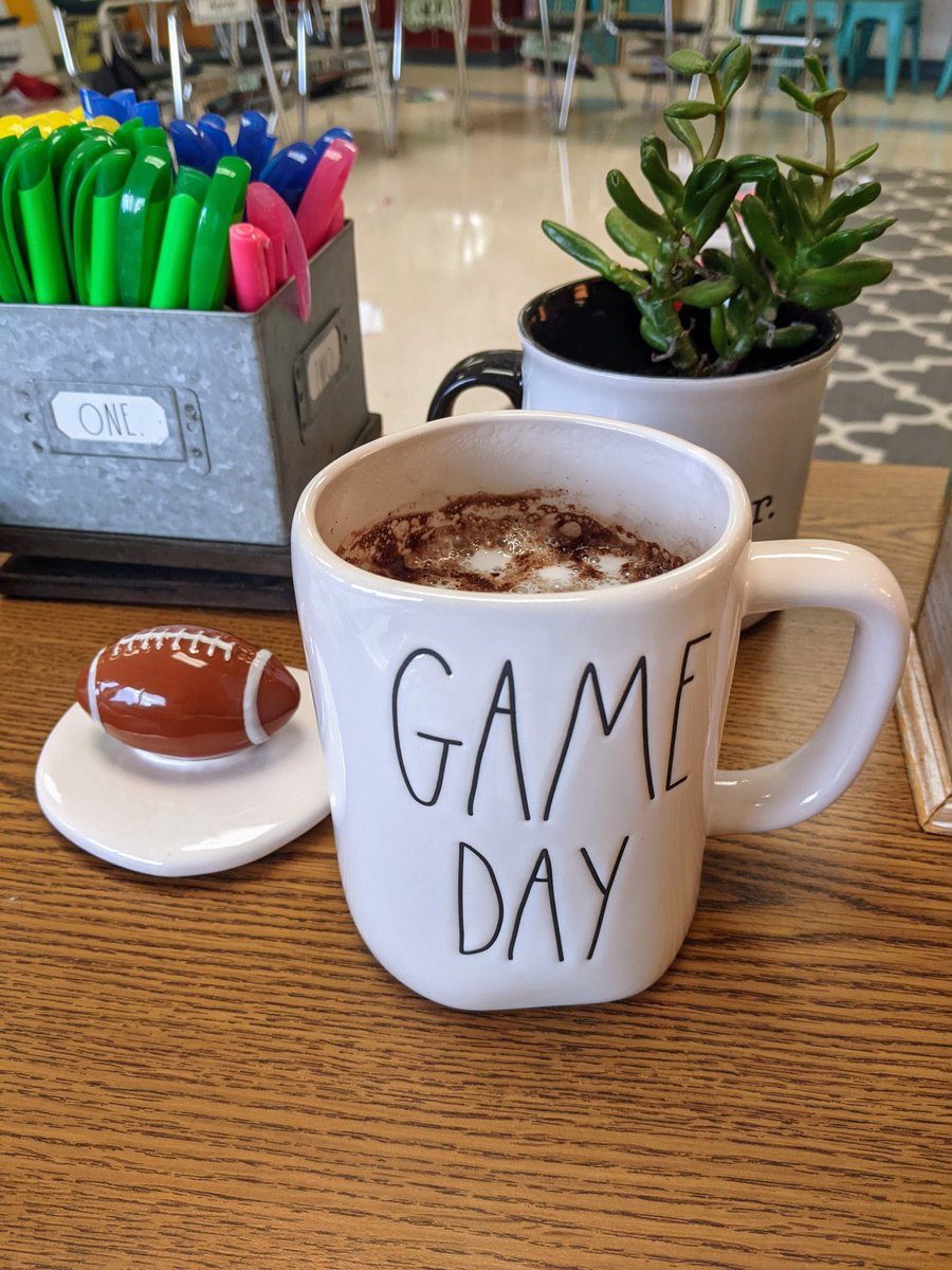 MrsDrakeWG's tweet photo. One of my students brought me hot chocolate today in an adorable mug! ☺️ Here are the football math scores after week 4. https://t.co/dzbehIfgEk