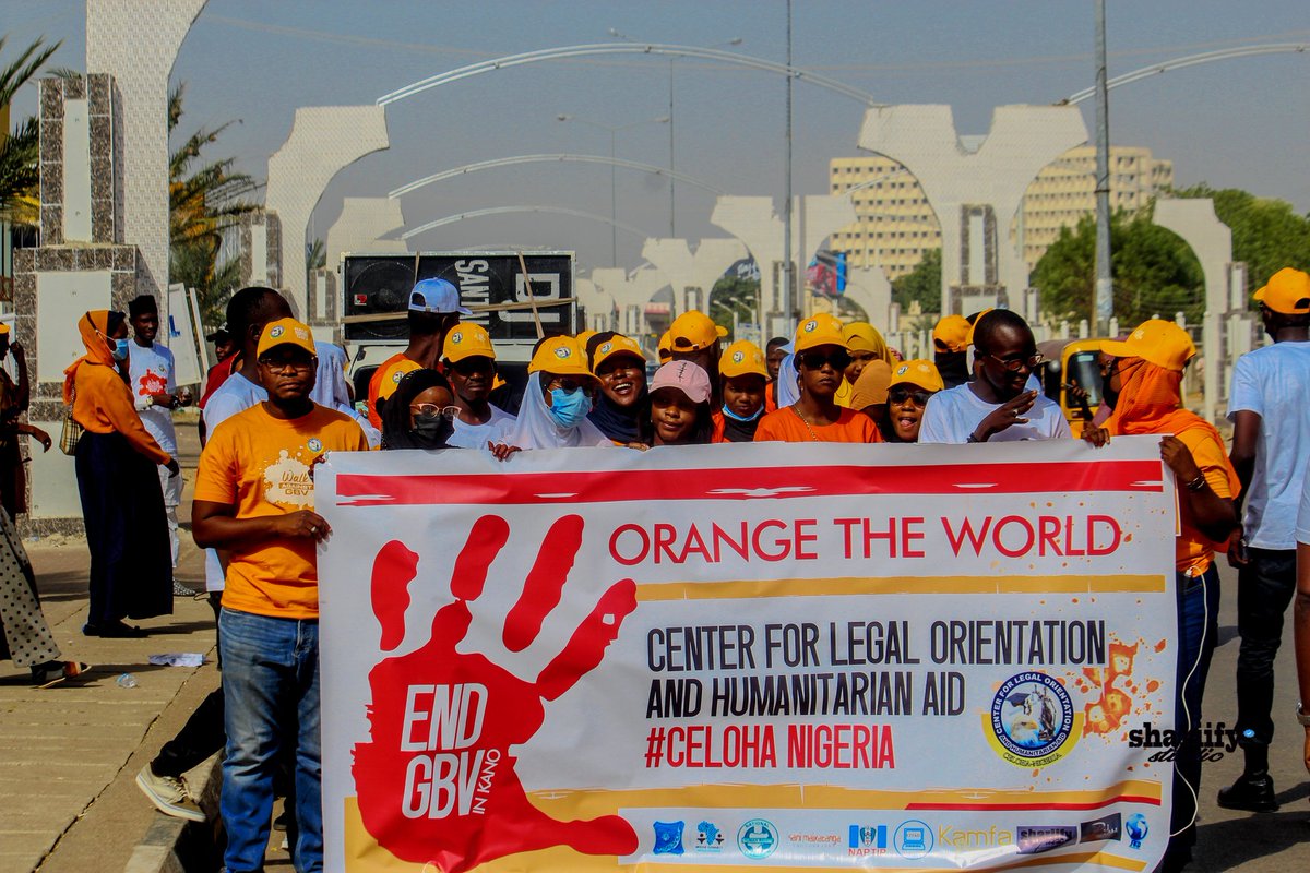 CELOHANIGERIA's tweet photo. In next 55 days @CELOHANIGERIA and other million advocate group will paint #KanoOrange and present #16Days #16Issues and #ZeroTelerance for #SGBVinKano let's do this together. @ICTAdvocates @BRIDGECONNECTNG @NorthNormalNG @YZYau @16DaysCampaign @16DaysEdinburgh @bbchausa https://t.co/4W1AfZkLgc