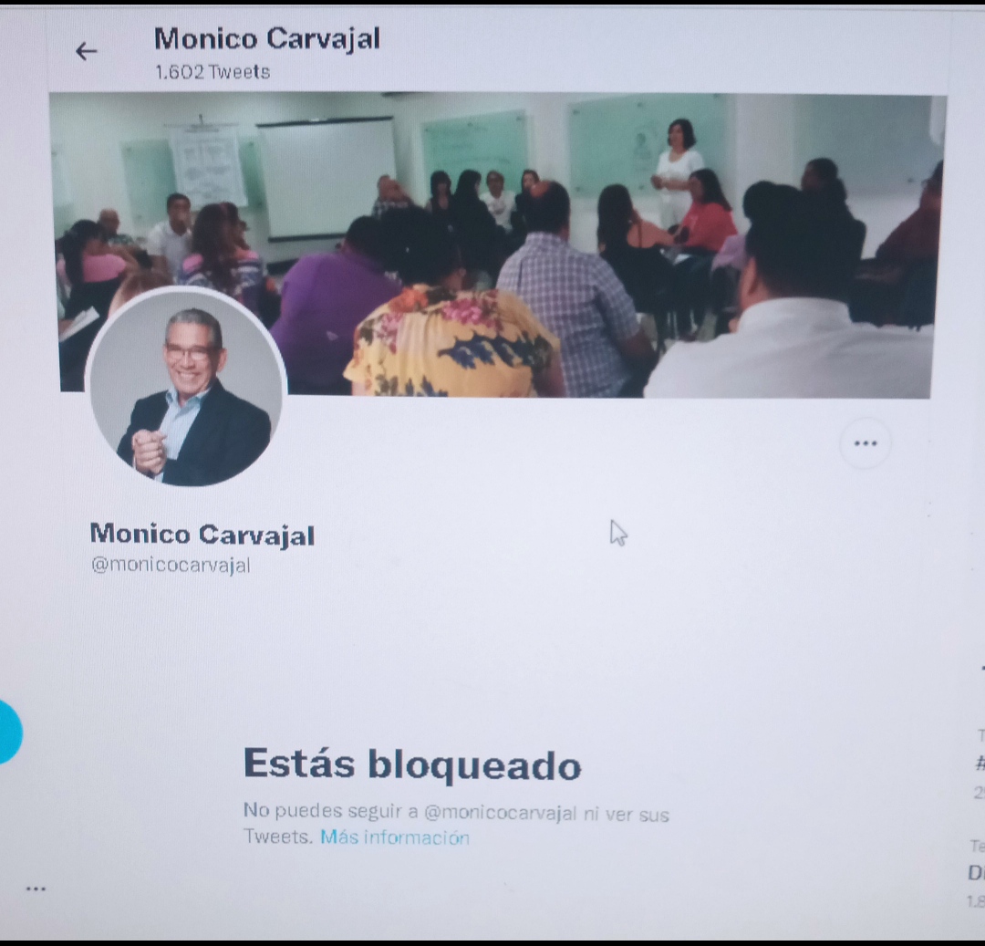 gvtta511's tweet photo. Menos mal que el tipo #CoachMonicoCarvajal enseña desarrollo humano, xq bastante primitivo es. Sin argumentos para negar que estafo con #GeneracionZoe usa el bloqueo. Y a éste y a la mujer Johanna Rodríguez es que @FerreteriaEPAVE #Duncan @Prosein #ProseinVenezuela le patrocinan https://t.co/TH6KlRDkBd
