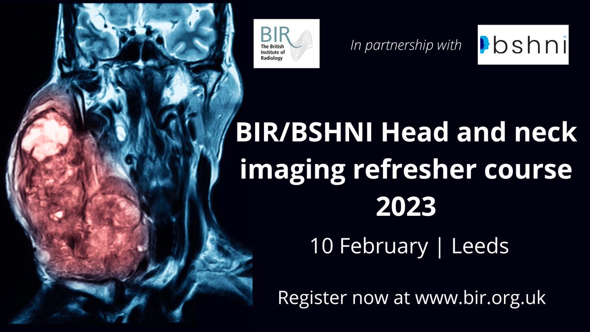 8th BSHNI refresher Leeds is on!! Bit.ly/BSHNI_refresher Themes are dental, facial, Oral cavity, salivary, anosmia and orbits. The ePoster competition is back with cash prizes to be won! Re-tweet to let all your colleagues know.