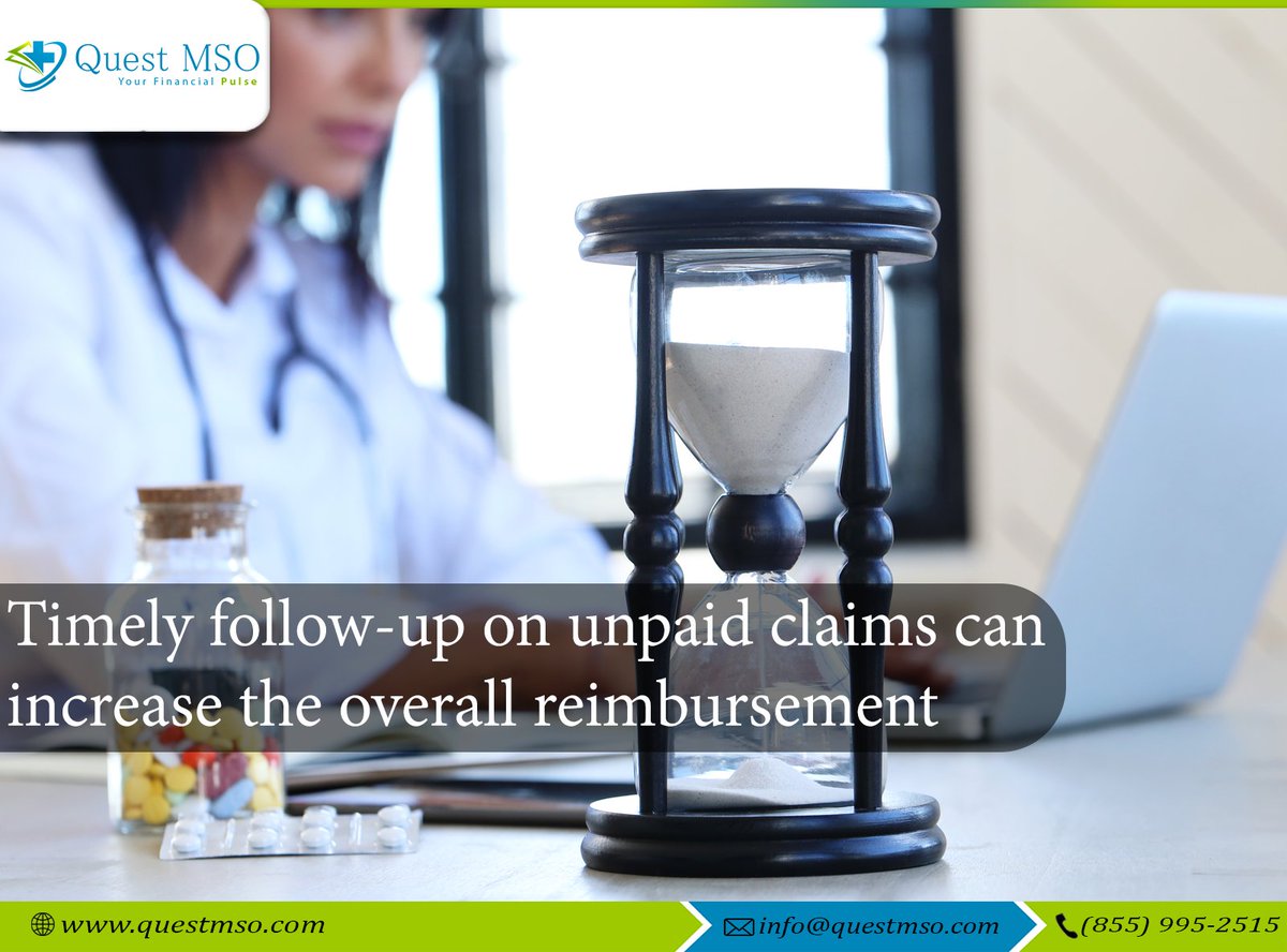 Handling a denied claim requires expertise in figuring out the reason for the denial and an insane search for possible solutions. Try our AR recovery service if you are facing the same challenges. (2/2)
questmso.com/services/Old-A…
#QuestMSO #medicalbilling #nurse #mentalhealth  #CMS