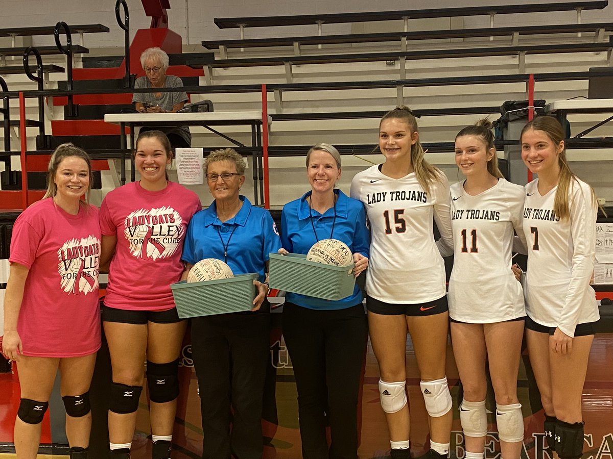 jbkarobson's tweet photo. Celebrating Kansas Officials this week! 
Beloit and Ellsworth coming together to show their appreciation!! 
#kshsaa #avca 
@kahsaa 
@avca https://t.co/DTcGbcthda
