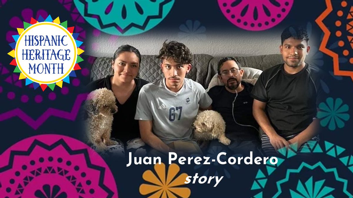 ForTransplants's tweet photo. Hispanic Heritage: Juan Perez-Cordero Story by Ben Jabbour for NFT

Juan was diagnosed with pulmonary fibrosis. His condition was complicated by being infected with COVID-19. A transplant will help save his life.  

https://t.co/DTSnaQBBcT https://t.co/2o2xsBMNKM