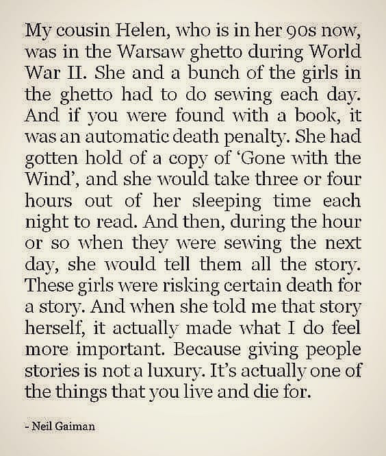 SecretStories4U's tweet photo. Stories are not luxuries - they are a large part of what makes life worth living... 📚✨❤
.
#SecretStorytellers #RavensvMagpies https://t.co/eicswEL94Q