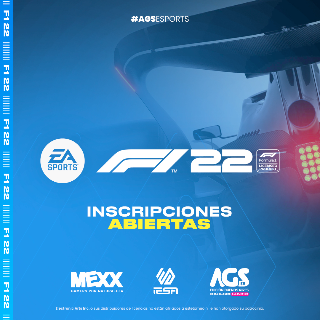¡ÚLTIMO DÍA DE INSCRIPCIONES!💣

Se acerca la <a href="/ArGameShow/">AGS Visa 🎮🕹️</a> 2022 y F1 estará en #AGSEsports una vez más🔥

¿Querés ser parte de los mejores pilotos en el evento del año?🏆

Inscripciones Qualy 2👉forms.gle/aoxmRXFzpLFD5L…

<a href="/MexxplayOK/">MEXX PLAY</a>