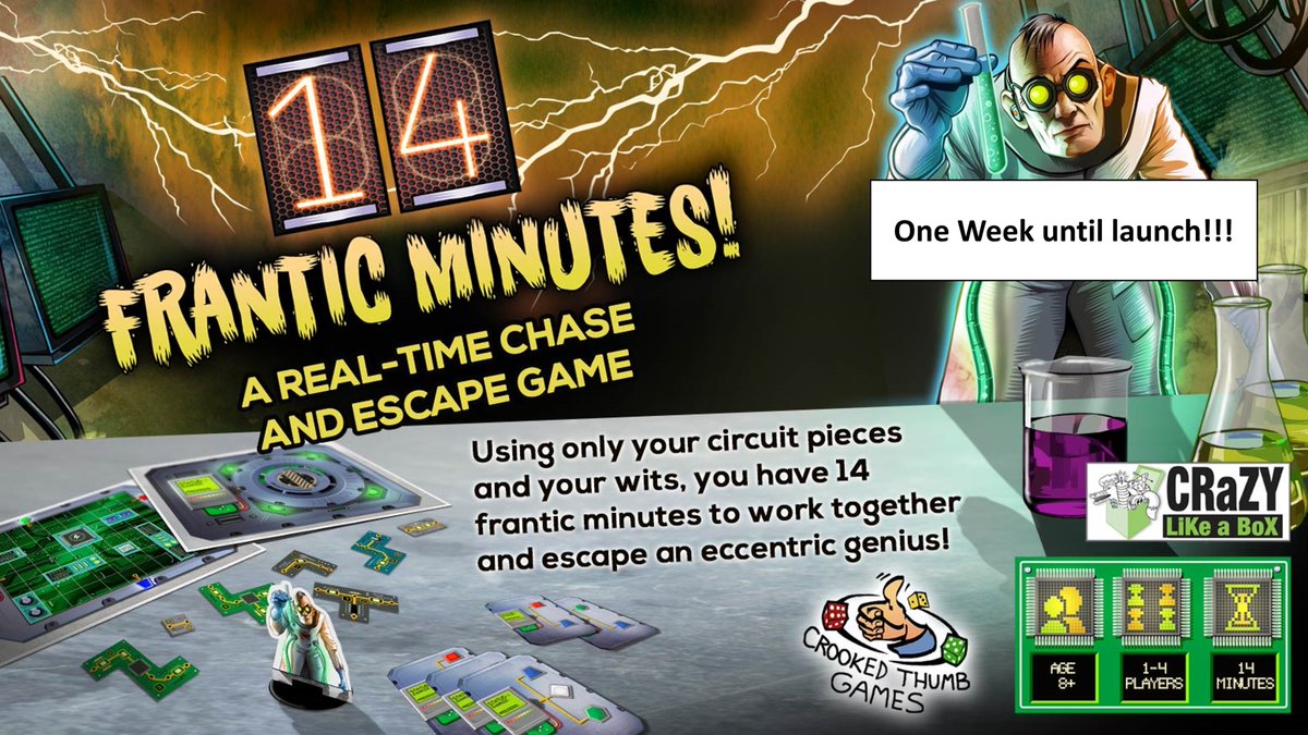 One week until launch! I can't believe the day is almost here.
Will you escape in time?
kickstarter.com/projects/crazy…