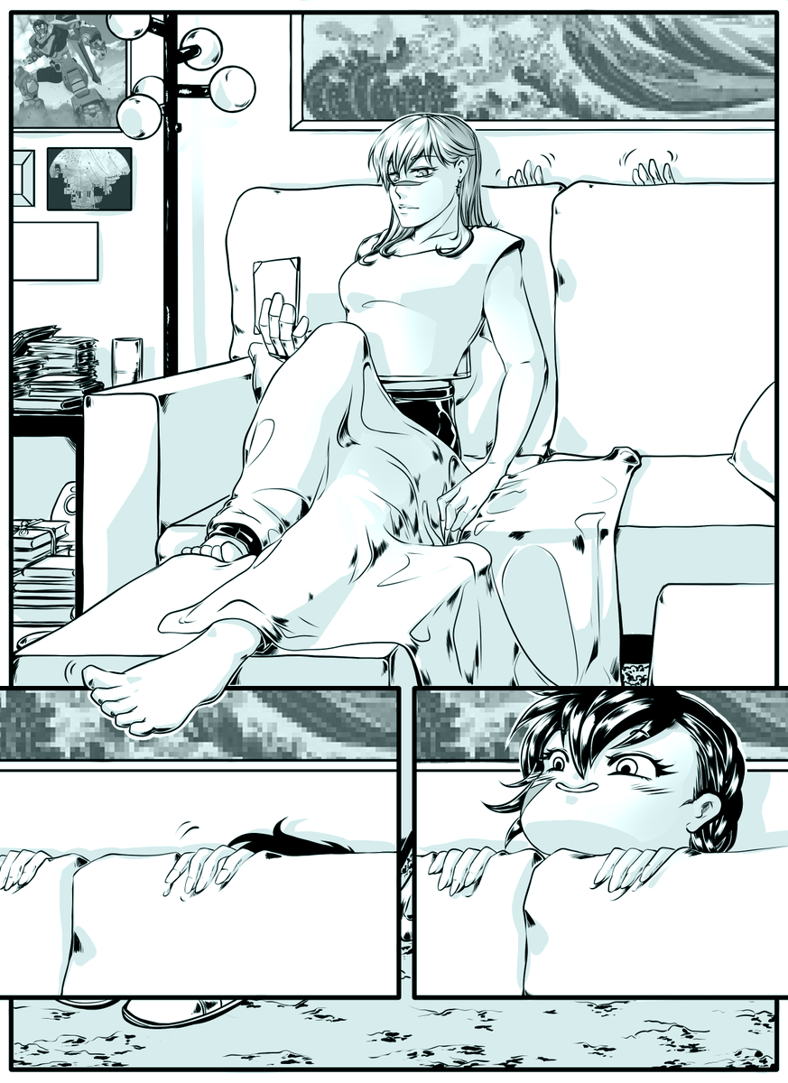 RepeatEternity's tweet photo. Today on the #FemSheith exchange, I have gone all out again! (my bad 😋)

Behold, a 4 page comic for the fantastic @Aslansniece who asked for "Wholesome Established #Sheith, sharing a blanket on the couch"

Thanks to @femsheith for organizing the event again! ♥️ https://t.co/MFDEOQVdbv