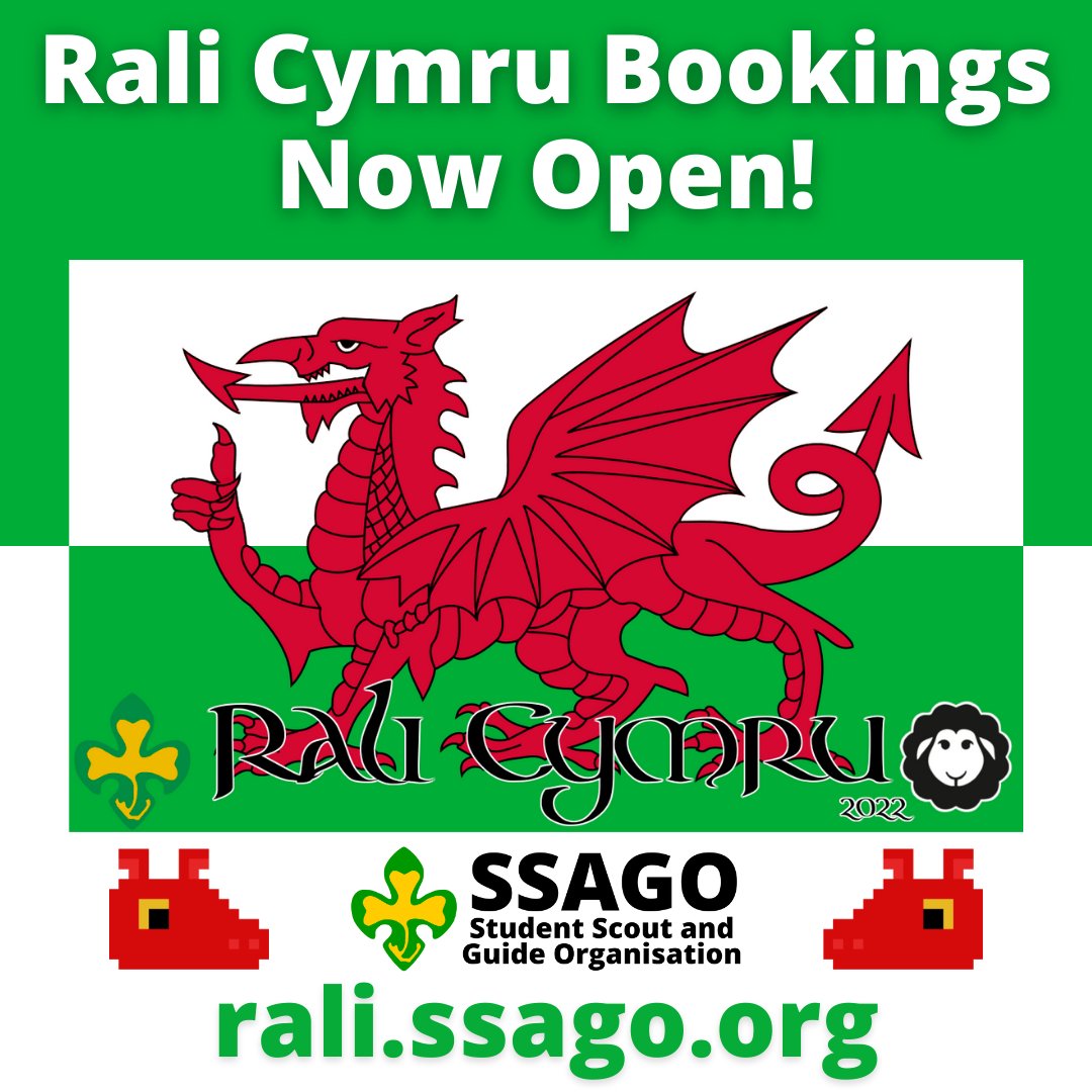 Fantastic news- it’s now time to book onto #SSAGO Rali Cymru! 🏴󠁧󠁢󠁷󠁬󠁳󠁿 

You can submit your booking at rali.ssago.org today to secure your favourite activities before they fill up! Early-bird pricing will be available until Saturday the 22nd of October. 📅