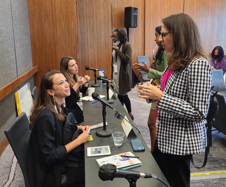 CATribalAffairs's tweet photo. Secretary Snider presented alongside Indian Law Attorney Erica Costa and Educator Chag Lowry on a panel titled “Path to Reconcile Native American Narratives with Truth & Healing” at the SoCal Grantmakers’s 2022 Annual Conference in Los Angeles. https://t.co/mv9FZ6YDy1
