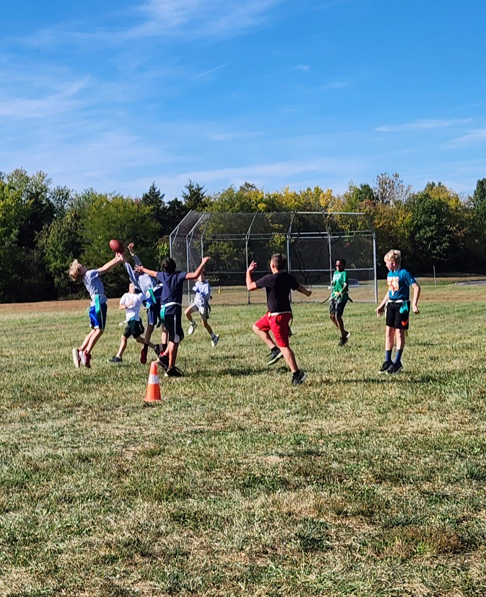 WSMS_APMack's tweet photo. Intramurals are in full swing, and the students are having a great time!!! Shout out to Mr. Strokotter, Mr. Jacobsen, and Coach Tanner for sponsoring volleyball and flag football activities for our students!! #SMSWolves https://t.co/6zKpnb7J7e