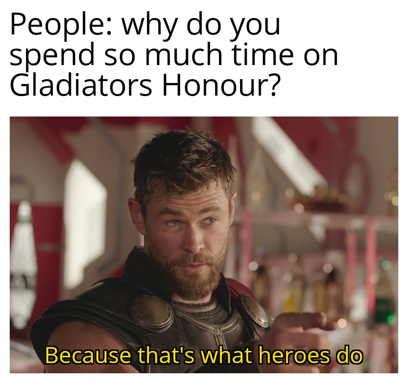 ADESINAVICTOR1's tweet photo. The basic purpose of @GladiatorsHonor #P2Egaming is to successfully create a proper and suitable gaming atmosphere for it's player and in doing so you get to earn #Ghon tokens.
Does this get any better?? https://t.co/w8O0uSjD4r