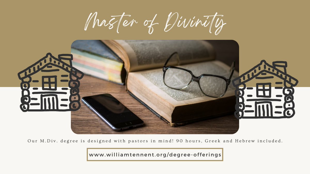 TennentTheology's tweet photo. At Tennent, we offer three Master's degrees, in several rhythms. All are robust and richly relational; the M.Div. is our most comprehensive. Which might be right for you and your family? #M.Div. #SeminaryOptions #Tennent https://t.co/UJiOw1NgYT