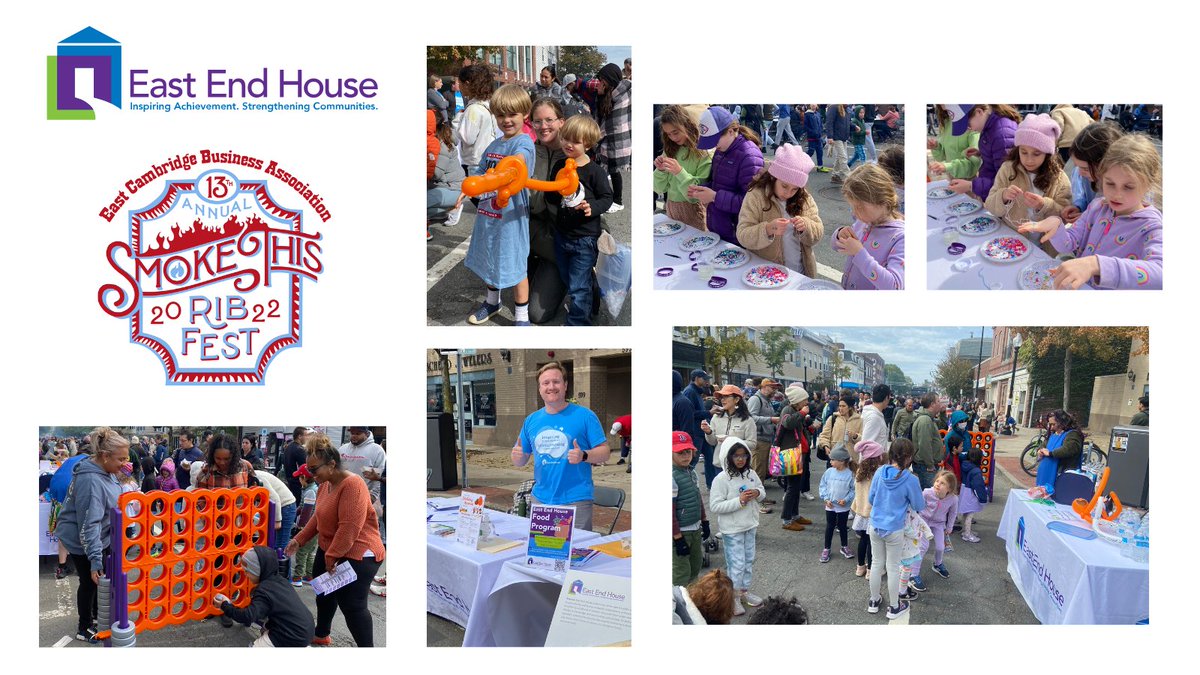 EEHCookingCause's tweet photo. Greater Cambridge turned out! Smoke This Rib Fest was a huge hit on Sunday. East End House was happy to provide crafts, games, and a balloon twister. We met so many new and familiar faces. We were proud to sponsor this event and can’t wait for next year! https://t.co/F0EBDRDNWD