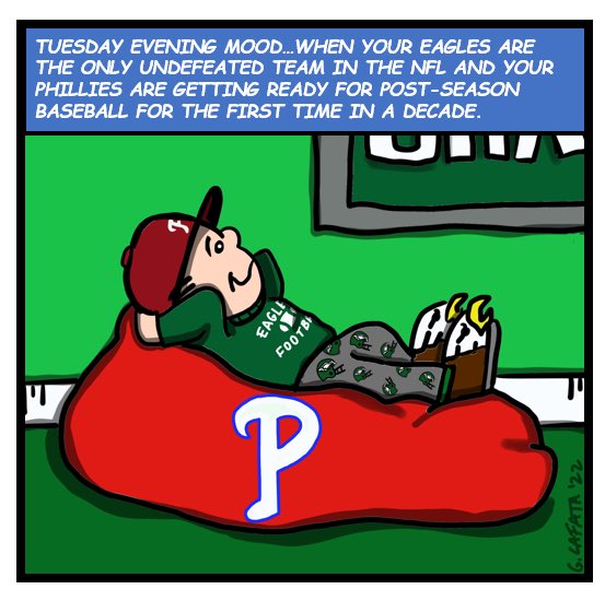 brotherlylife's tweet photo. It’s a great time to be a Philly fan!! Go @phillies and GO BIRDS and GO UNION!!! @philadelphiaeagles philadelphiaeagles #brotherlylifephilly #philliesredoctober #eaglesfootball #phillyfans #doop https://t.co/JPU8xtsvY8