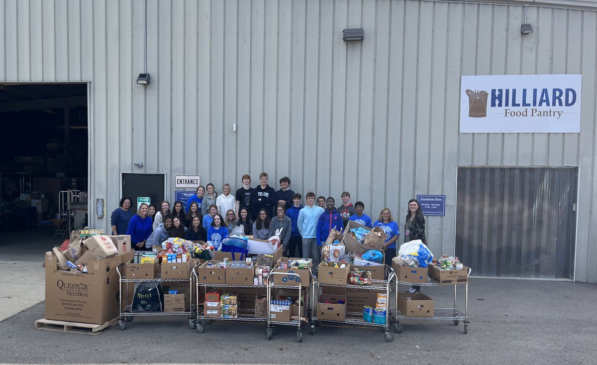 HBHSInteract's tweet photo. Great job Bradley &amp; Davidson for collecting items for the Hilliard Food Pantry! https://t.co/fHY5EshqPk