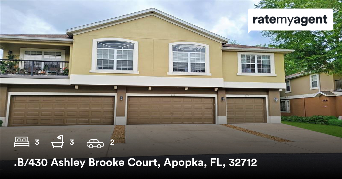 akelly4u's tweet photo. 🛌 3 🛀 3 🚘 2
📍 .B/430 Ashley Brooke Court, Apopka, FL, 32712

My latest sale on #RateMyAgent
https://t.co/aynAvidqy0

...
#ratemyagent #realestate https://t.co/0pZw1H8XSk