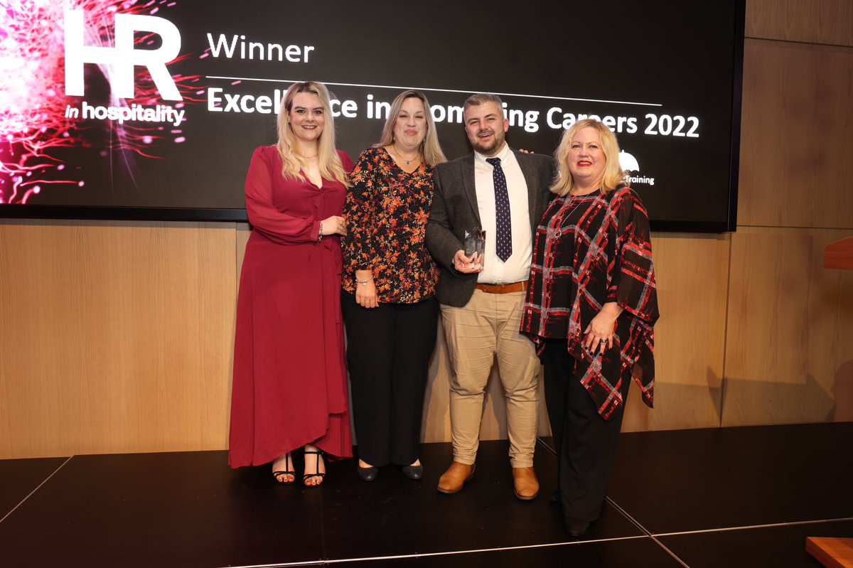HRinH_UK's tweet photo. Excellence in Promoting Careers
Sponsored by: @UmbrellaTES 

Winner: @BrewhouseUK 

 #hospitality #careers #training #people #hrinhawards2022 #hrinhospitality #promotingcareers #hrawards #hr #hospitality #meetsharegrow https://t.co/xmvWtHLJNy