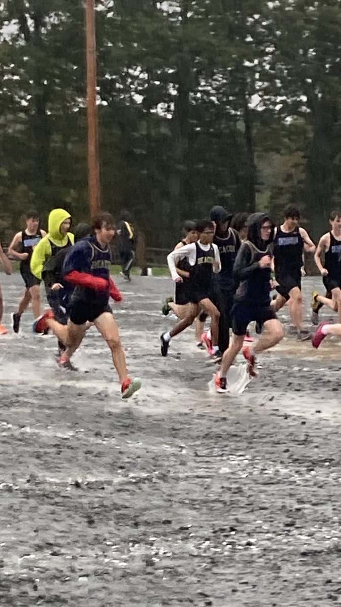 And this was one of the drier parts of the course 😮
No timeouts, no place to hide, any weather conditions, 15-25 minutes of continual effort up down and over every obstacle. That’s why XC runners are the best!
