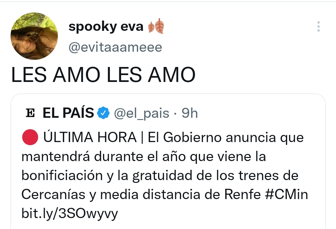 AlvaroBernad_'s tweet photo. El mismo día en el que se les dice que el 50% de los Presupuestos se destinará al pago de las pensiones y la deuda pública -menudo futuro más prometedor les aguarda-, la juventud vitorea al Gobierno porque un Cercanías les saldrá gratis.

No hay esperanza. https://t.co/7tlXbNcjBl