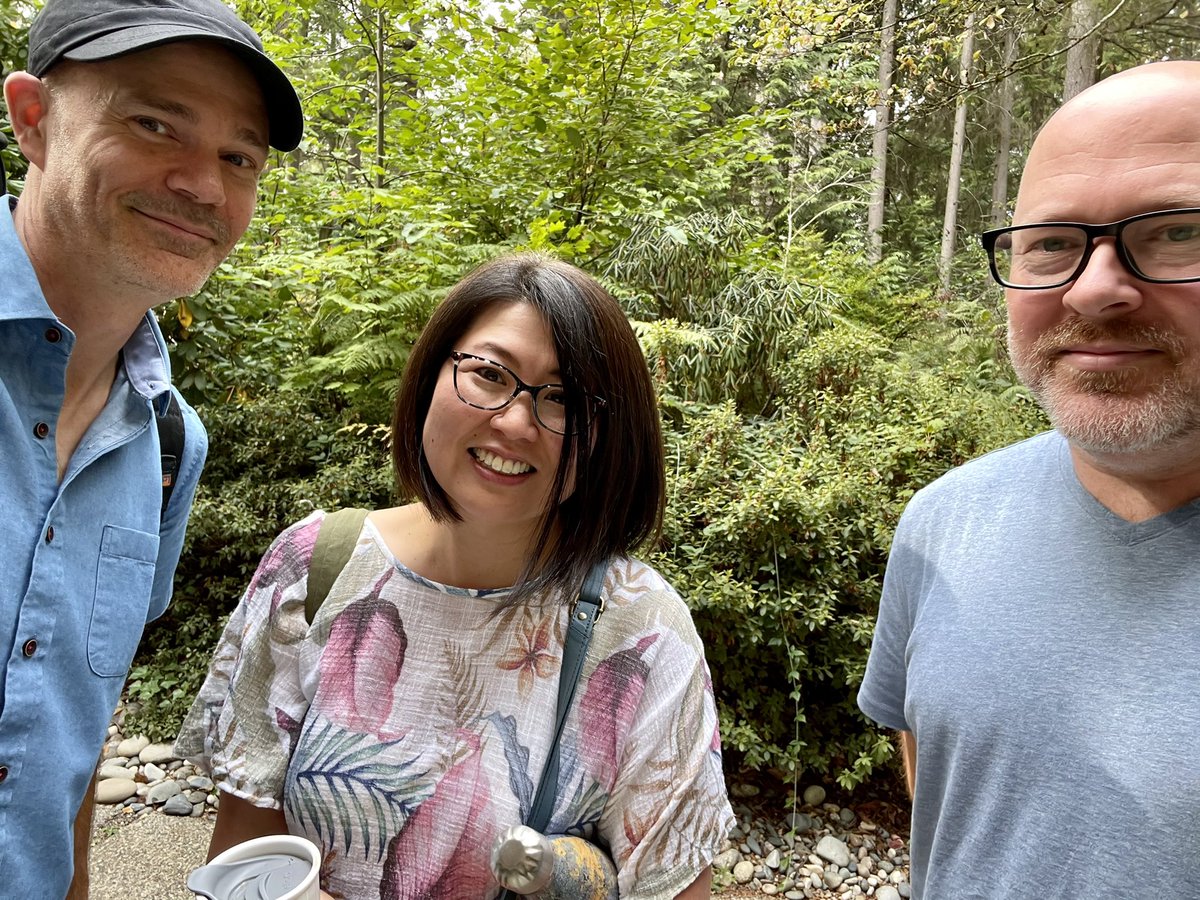 Awesome to return to <a href="/CapilanoU/">Capilano University</a> today with Sharon Minemoto Quartet to play for the jazz studies students. The first photo is Sharon and I on the day of her graduation recital 25 years ago. The great teachers we studied with inspired us to become full time pro musicians ever since