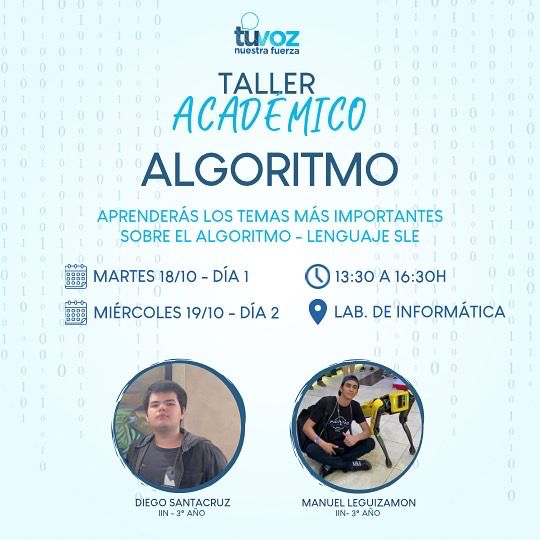 TVNFPUNA's tweet photo. ¡HABILITAMOS MAS TALLERES!🗣️💙
Te traemos las materias:
•Cálculo I
•Cálculo II
•Algoritmo - Lenguaje SLE
Desde TVNF queremos impulsarte para que puedas rendir bien tus exámenes🤓📚
🔗Formulario de inscripción: https://t.co/z7nbkUjJaV
#TuVozNuestraFuerza
#TuVozNosUne
#TVNF https://t.co/yC4d62Uf1f