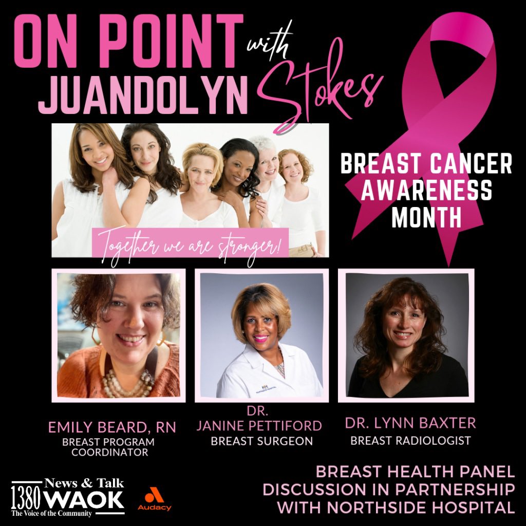 Juandolyn Stokes (@juandolynstokes) on Twitter photo Tune in to this my informative panel on #breastcancerawareness on <a href="/WAOK/">News & Talk WAOK</a>. #onpointwithjuandolynstokes Tune in to this my informative panel on #breastcancerawareness on <a href="/WAOK/">News & Talk WAOK</a>. #onpointwithjuandolynstokes