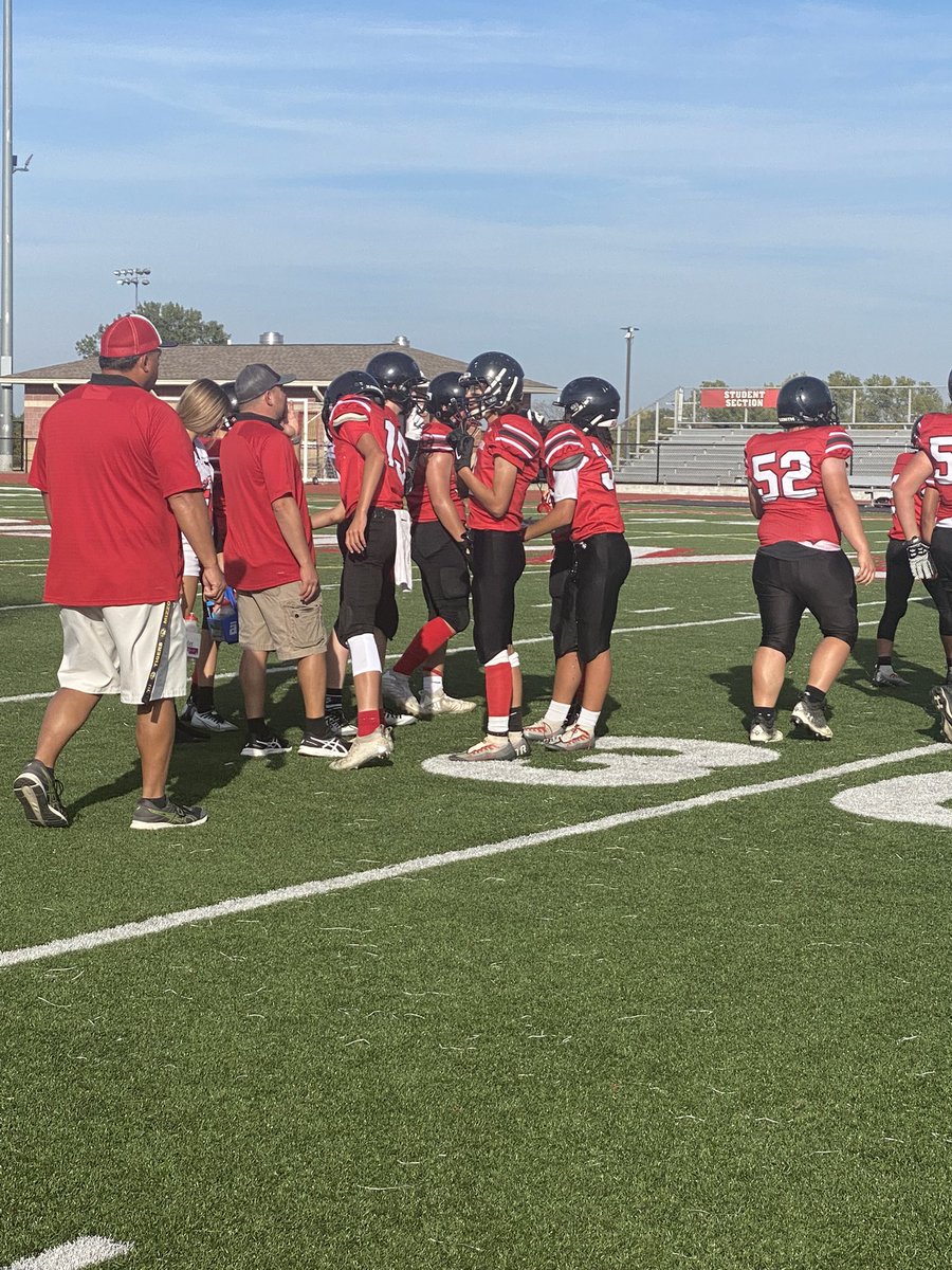 Osage Trail Falcons A team is up 30-0 at the half. Keep up the hard work!