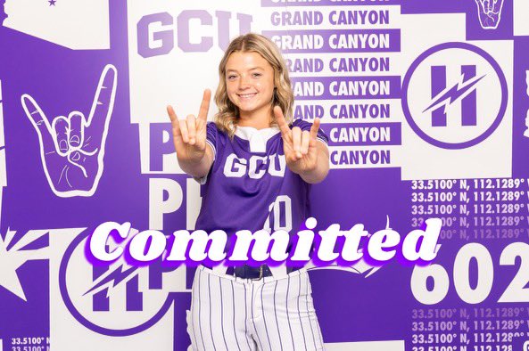I’m so exited to announce that I have verbally committed to Grand Canyon University!! #Lopesup <a href="/MaribethGorsuch/">Maribeth Gorsuch</a> <a href="/GCU_Softball/">GCU Softball</a>