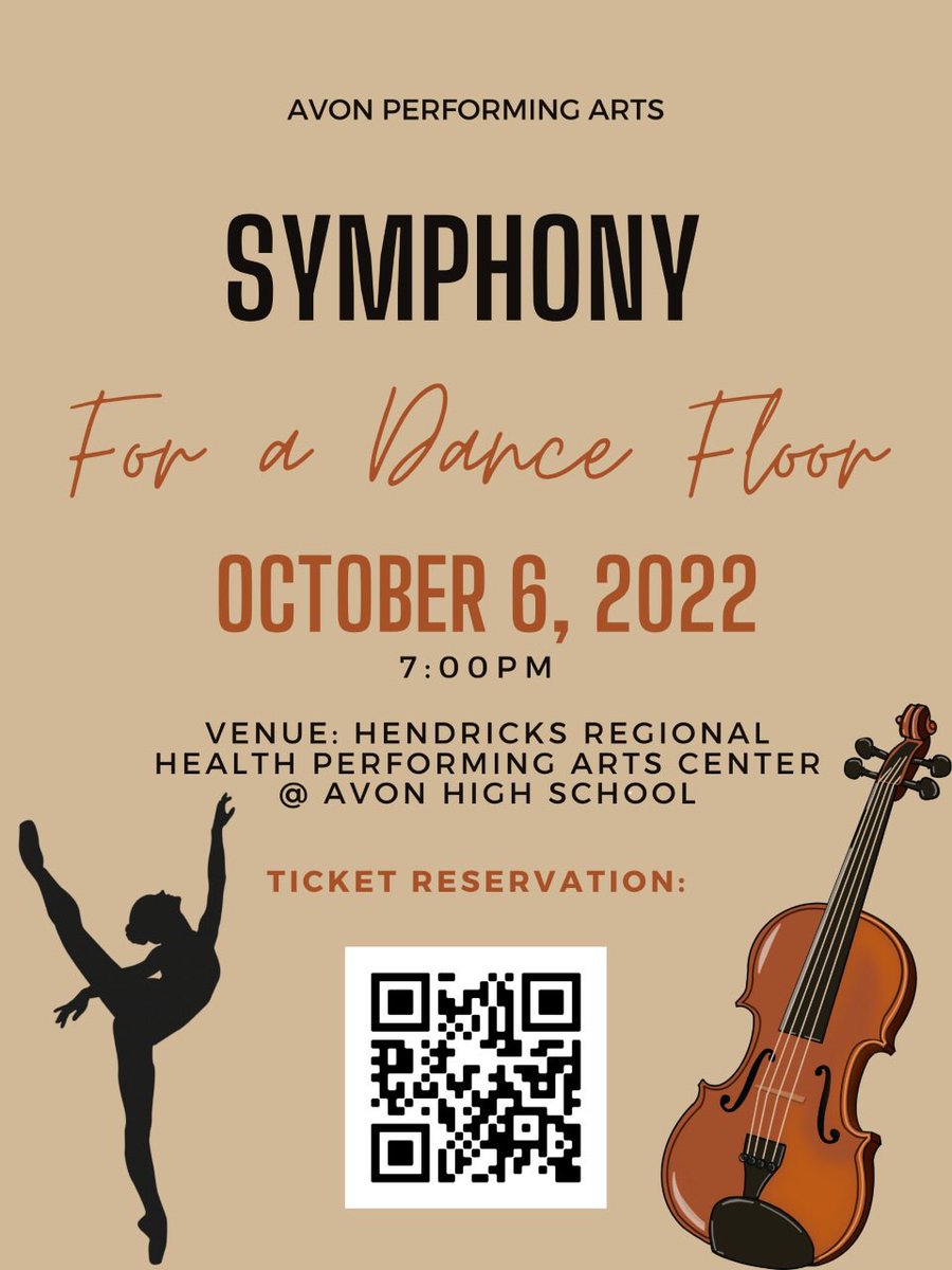 Only a handful of tickets remaining, so be sure to order using the QR code on the poster! See YOU Thursday! #TheAvonOrchestraWay @DanceAvonDance @OrioleTweets @AHS_Orioles @TownofAvonIN @avonbt @Avonbandtweets @AvonHSPrincipal @AvonSupt