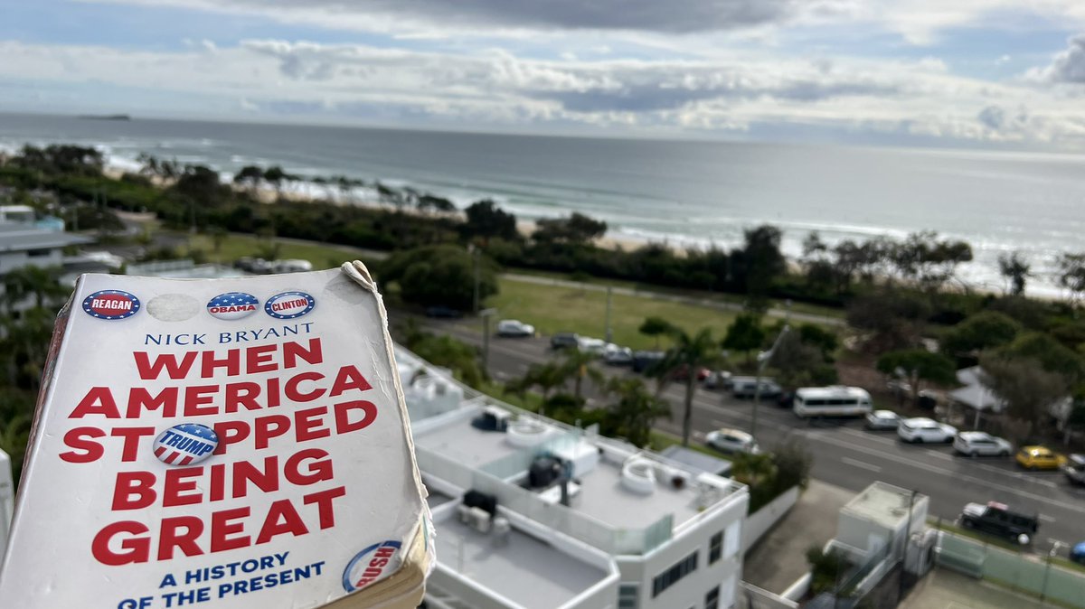 NickShort's tweet image. It’s taken me a while (nothing to do with the writing though) but have finally finished reading this brilliant &amp;amp; thought provoking book. Off to get a copy for an American friend living in Maroochydore, QLD now. Thanks @NickBryantNY. #usa #PoliticsToday #History