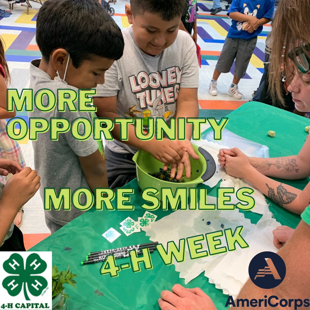 Celebrate #4Hweek where #OPP4ALL happens EVERY day, for EVERY kid. Students making seed balls at afterschool night at Widen Elementary School last spring. #4H