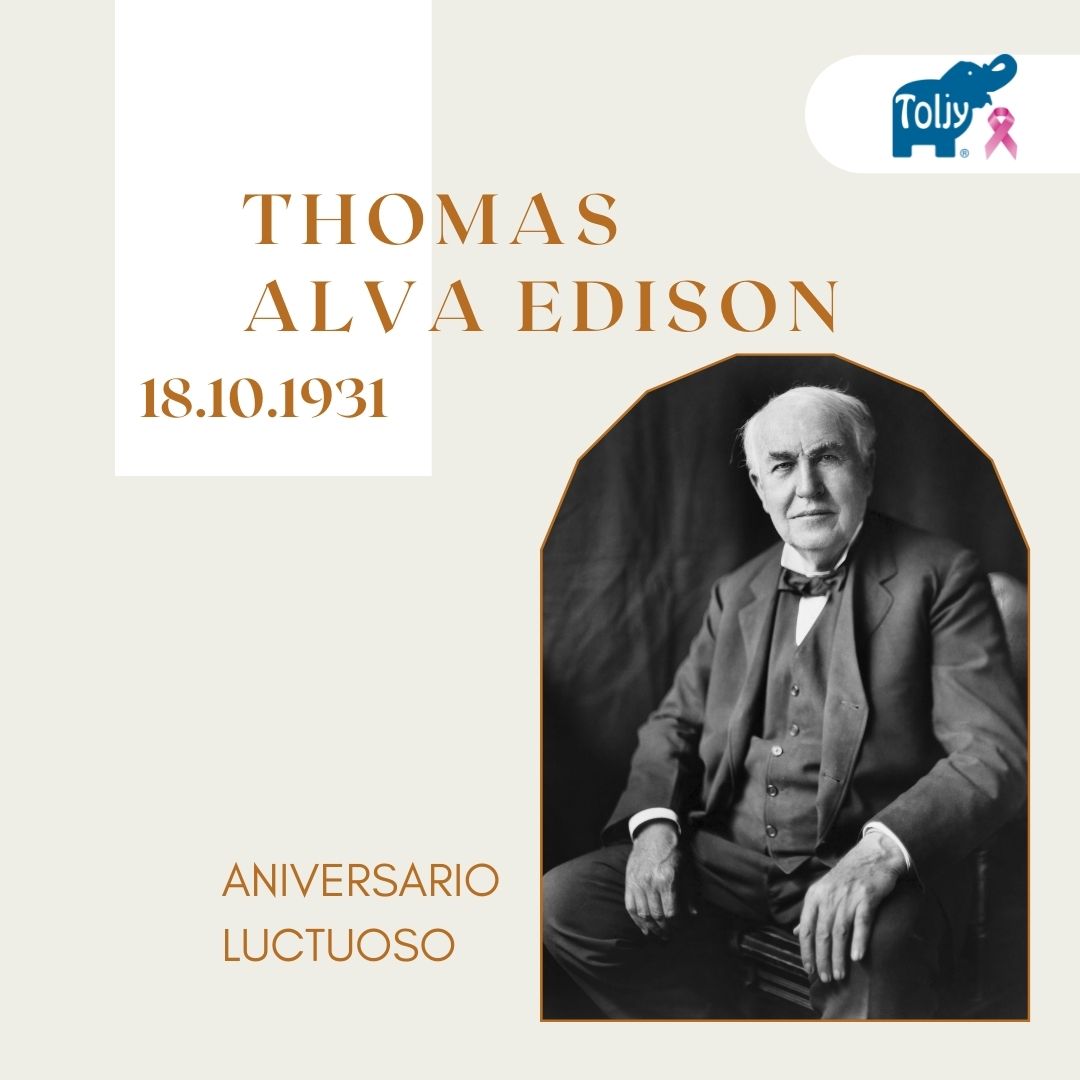 Toljy's tweet photo. ⚡️ THOMAS ALVA EDISON...
Fue un inventor, científico y empresario estadounidense.​​​ Desarrolló muchos dispositivos que han tenido gran influencia en todo el mundo, como el fonógrafo, la cámara de cine o una duradera bombilla incandescente

Falleciendo #Undiacomohoy https://t.co/J0tI5oxB1v