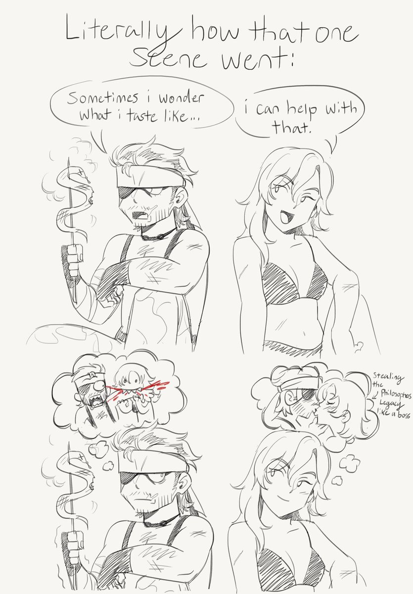 ok i also made these various shitposts i'm sorry i promise to draw more actual fanart soon 😭 #MGS 