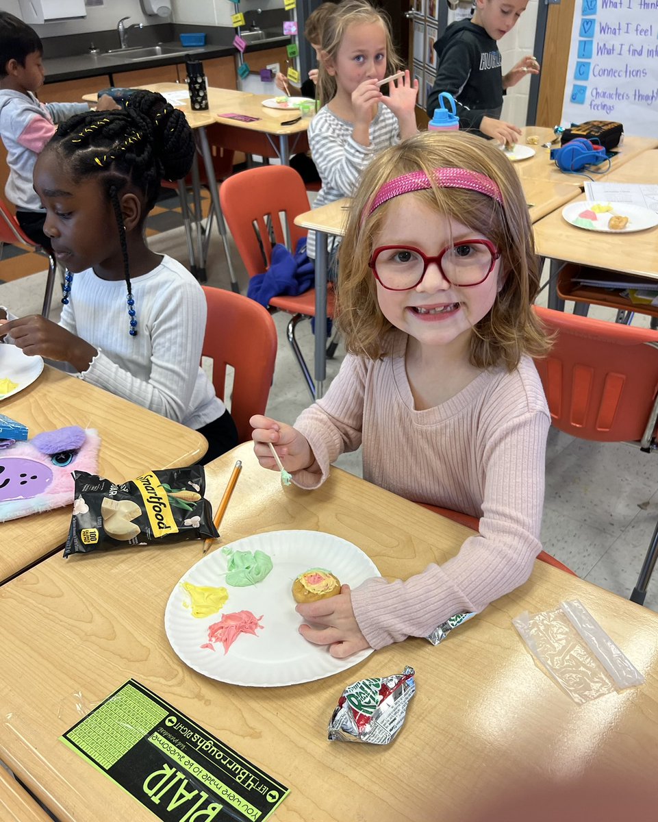 Lsteinbrunner82's tweet photo. Making hurricanes out of doughnuts and colored frosting makes identifying the hurricane’s eye and eye walls so much more fun and delicious! #NokesvilleTigers https://t.co/MnDSxJ5aIg
